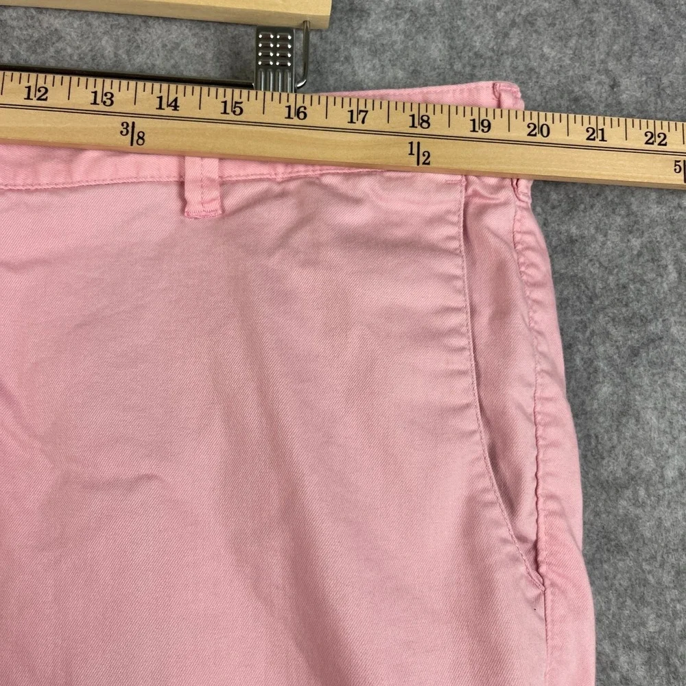 Columbia PFG Chino Shorts Mens 40x10 Pink Regular Fit Flat Front Outdoor Fishing